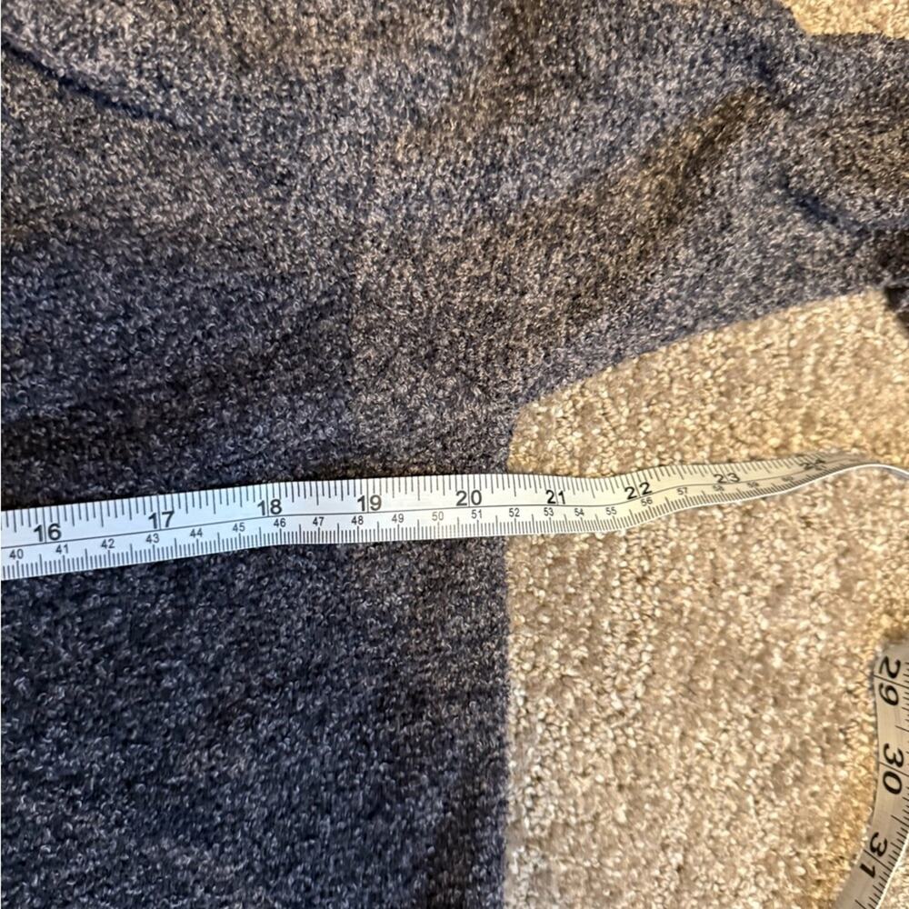Barefoot Dreams CozyChic Lite Hooded Open Cardigan Carbon Gray Small - Picture 9 of 11